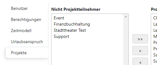 Projekte und Projektteilnahme für Anwender