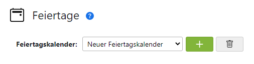 Mehrere Feiertagskalender
