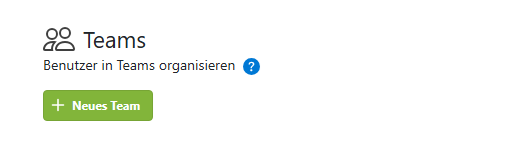 Neue Team-Funktion