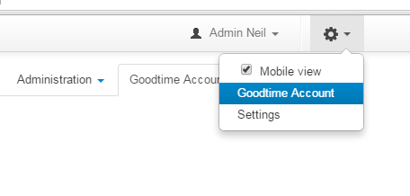 Changed Company Account Navigation Hint