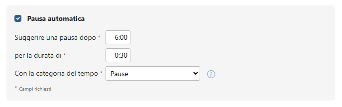 Pause automatiche