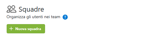 Nuova funzione team