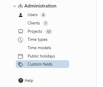 Custom fields