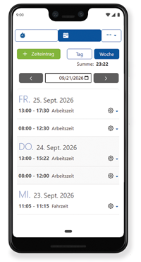 Android Stundenliste