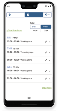 Android timesheet